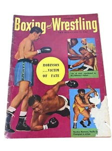 Vintage 1950s Boxing & Wrestling Magazine With Charles Atlas Ad October Issue - Picture 1 of 2