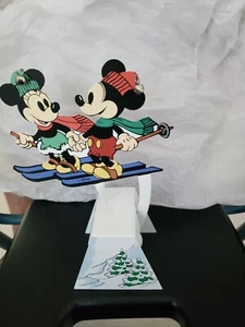 Disney Vintage 1995 Mickey und Minnie Iron Holiday Weihnachtswippe - Brandneu! - Bild 1 von 4