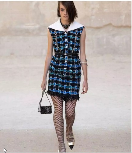 chanel style cocktail dress IT size 42 44 UK 10 12