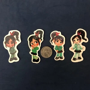 VANELLOPE VON SCHWEETZ - WRECK-IT RALPH -DISNEY 4 STICKER LOT - NEW - Picture 1 of 1
