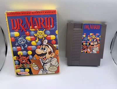 Dr. Mario (Nintendo NES, 1990) in Box No Manual **Free Canadian Shipping! - Image 1 of 2