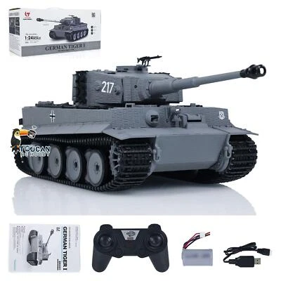 Secondhand 1/24 Taigen Tiger I RC Battle Tank Remote Control Infrared Combat - Image 1 of 4