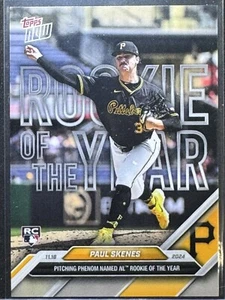 2024 Topps Now - Paul Skenes NL Rookie Of The Year Online Exc Pittsburgh Pirates - Picture 1 of 2