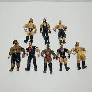Lot Of 8 WWE Wrestlers WWF Jakks Wrestling Figure Triple H, The Undertaker, Cena - Picture 1 of 14