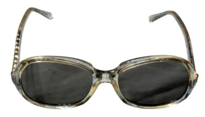 Gafas de sol de gran tamaño American Optical grises de colección con toques de marco azul retro 140 Foto 1 de 4