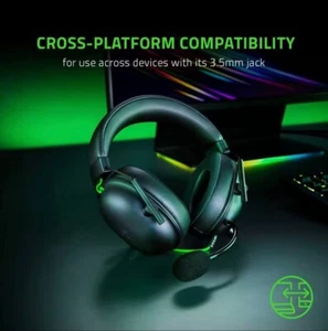 Razer BlackShark V2 X Wired Gaming Headset 7.1 Surround Noise Cancel Mic - Picture 1 of 8