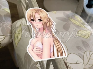 Sword Art Online Anime Asuna Yuuki Bikini Lingerie Sun Fun Sticker Decal SAO 51 - Picture 1 of 3