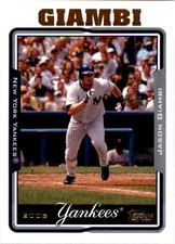 2005 Topps New York Yankees Baseball Card #200 Jason Giambi