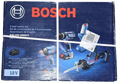 Bosch GXL18V- 496B22  4 Tool Combo Kit - Image 1 of 4