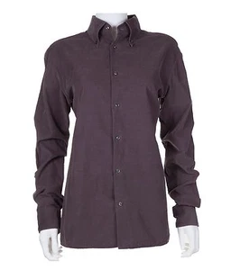 Maison Martin Margiela Brown Cotton Corduroy Button Down Shirt Size 6 - Picture 1 of 3