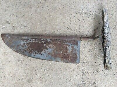 30 3/4” Long Vintage Old Wrought Iron Hay Cutting Knife Blade Tool • 40£
