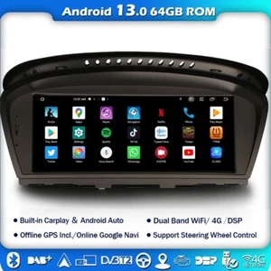 Radio Coche Android 13 8.8" 4G GPS Navegación DAB+Carplay CCC BMW E90 E91 E60 E61 E63 E64 - Imagen 1 de 13