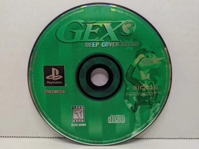 Gex 3: Deep Cover Gecko (Sony PlayStation 1, PS1, 1999) Disc Only Tested Working - Image 1 of 3