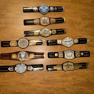 WWE Championship Title Slap Band Complete Set Of 9 WWE Series 1 Undertaker Cena - Picture 1 of 4