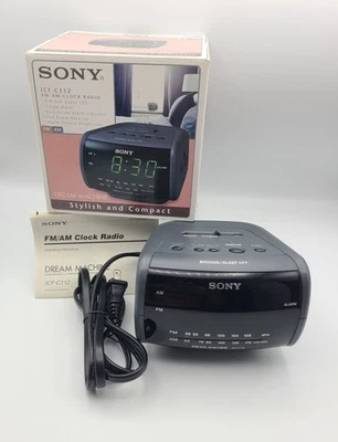 Sony ICF-C112 Dream Machine Alarm Clock AM/FM Radio Open Box - Image 1 of 4