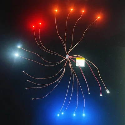 1/24 or1/18 police car model light kit Scale Model LED Upgrade mini lighting Kit - Image 1 of 4