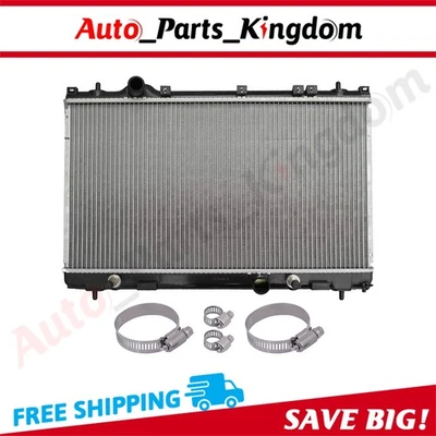 Radiador con Kit Universal de Abrazaderas de Manguera de Aceite para 02-05 Dodge Neon Chrysler Neon Foto 1 de 4