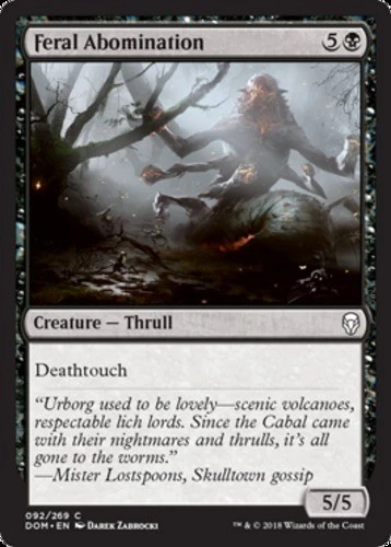 Feral Abomination - Dominaria - English - NM - MTG - Image 1 of 1