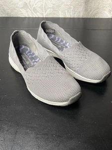 SKECHERS Relaxed Fit Reggae Fest Modern Willows Mesh Gray Slip On Shoes US 6 - Picture 1 of 8
