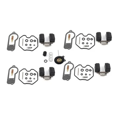 4 X KIT DE RECONSTRUCCIÓN DE CARBURADOR CARBURADOR y flotadores para HONDA CB750K 750 CUATRO K7 1977 Foto 1 de 4