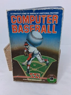 Commodore 64 Atari 48K Computer Baseball 2 Floppy Diskette Game 1981 Complete - Image 1 of 4