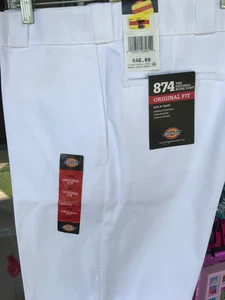 Pantalone da lavoro uomo 40x30 Dickies 874 bianco vestibilità originale 46€ nuovo E9 - Foto 1 di 4
