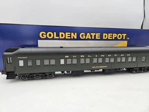 Golden Gate Depot Burlington CB&Q Plastic 12-1 Sleeper Car - Mcleansboro 3 Rail - Picture 1 of 22