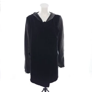 Democracy Hooded Snap Closure Long SleeveBlack Gray Jacket Womens Large - Picture 1 of 12