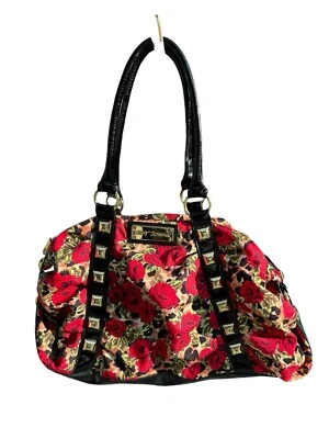 Сумка Betsey Johnson Weekender спортивная на молнии сумочка с принтом Misty Roses трудно найти - Изображение 1 из 4