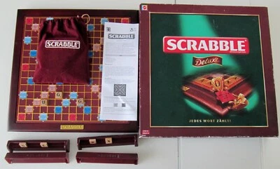 INNEN WIE NEU: SCRABBLE  DELUXE! DIE BESTE Ausgabe des Klassikers! VOLLSTÄNDIG! - Bild 1 von 4