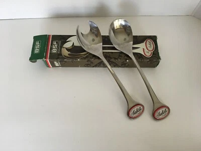 BSF Bremer Silberschmied Stainless Salad Tongs Salatbesteck BFS Edelstahl - Image 1 of 4