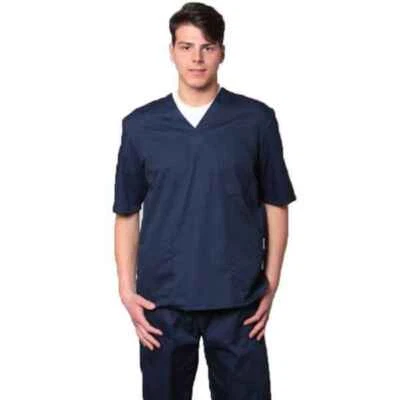 DIVISA SANITARIA OSPEDALIERA INFERMIERE OSS MEDICO SCOLLO A V UNISEX UOMO DONNA - Immagine 1 di 4