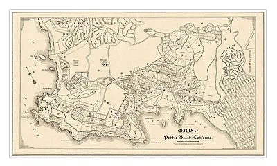 Map of Pebble Beach & Monterey Peninsula Country Club c. 1928 | 24 x 42 inches - Image 1 of 4