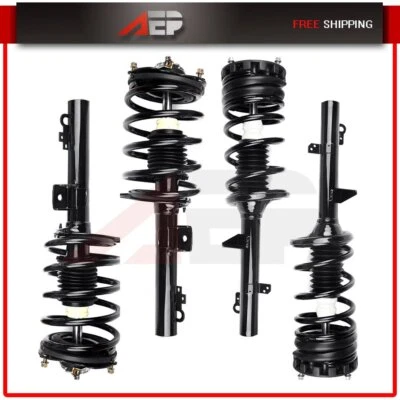 Both (4) Struts Shocks w/ Coil Springs For 1996-05 Ford Taurus & Mercury Sable Foto 1 de 4