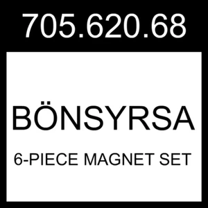 IKEA BONSYRSA BÖNSYRSA 6-teiliges Magnetset 705.620.68 - Bild 1 von 1