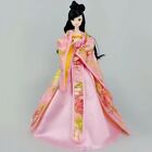 Pink Cosplay Dress For 11.5in. Doll Traditional Chinese Ancient Costume Clothes