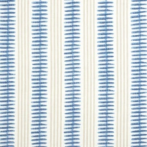 Thibaut Indo Stripe in Navy 100% Linen 3/4yd piece - Picture 1 of 2