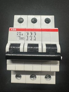 USED ABB S272 K10A Gb14048.2 3 Pole Breaker 10 Amp - Picture 1 of 6