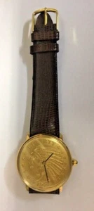 Pyramid Indian Quarter Coin Watch Quartz RARE! NEW! Lizard! Gift! - Picture 1 of 5