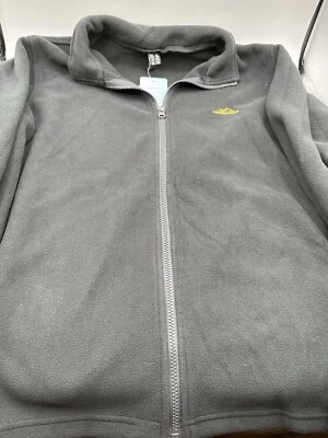 Jaqueta de lã masculina esporte ao ar livre preta com zíper tamanho XL Magco Msen marca nova com etiquetas - Imagem 1 de 4