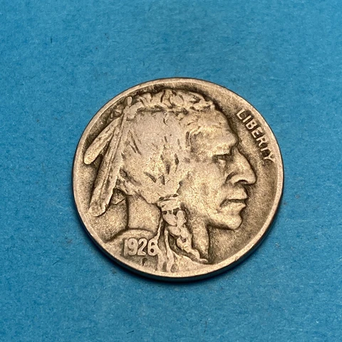 (1) Beautiful Vintage 1926-D Buffalo/Indian Head Nickel VERY FINE Cover