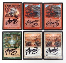 Lot of (6) Edward P Beard Signed MTG Magic The Gathering Cards Auto
