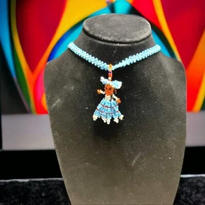 Vintage Native American Seed Beads Necklace! - Picture 1 of 5