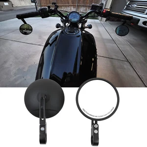 7/8" 1" Motorcycle Bar End Rearview Side Mirrors For Indian Scout Bobber Sixty - Picture 1 of 18