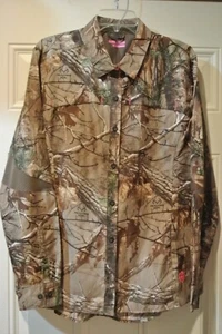 Women's XL Game Winner long sleeve camo button down hunting shirt - Picture 1 of 3