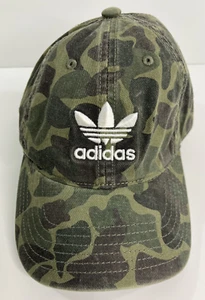 Adidas Hat Cap Green Camo Camouflage Adjustable Casual Outdoor - Picture 1 of 6