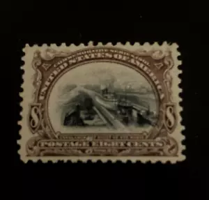 USA #298 1901 8c PAN-AMERICAN EXPO MINT F-VF HINGED 2/14 - Picture 1 of 2