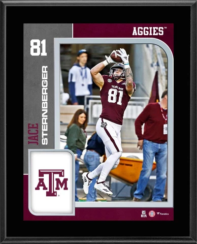 Jace Sternberger Texas A&M Aggies 10.5" x 13" Player Plaque Cover