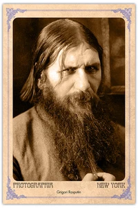 GREGORI RASPUTIN Sinister Mystic Vintage Photograph A++ Cabinet Card CDV - Bild 1 von 1