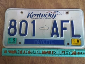 Nummernschild, Kentucky, 801 AFL, The Old AFL Football, versus AFC NFC - Bild 1 von 2